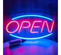 USB OPEN LED Neon Wandleuchte, Neon Schild Nachtlights Neon Sign Neonlicht Enseigne lumineuse pour Party Bar Gaming Chambre Décoration murale, anniversaire des enfants