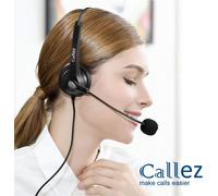 USB PC Headset with Noise Cancelling Microphone,Wired PC Headset,USB Stereo Earpiece for Computer Office Business Skype UC Lync Softphone Call Center,Clear Conversation,Ultra Light and Comfort