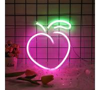USB Pêche LED néon mural, néon bouclier veilleuses néon Sign néon lumineux pour fête bar gaming chambre chambre mur déco, anniversaire enfants