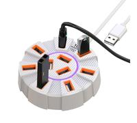 USB-Port-Expander, USB-Hub, 4K USB 3.0 Hub 5 GBit/s Hochgeschwindigkeits-USB-Hub Multiport-Adapter Kartenleser für - -Laufwerk