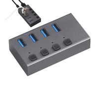USB Port Hub | 4-Port Splitter USB 3.0 | USB Splitter Data Ports, USB Port Expander, Data Hub Splitter Adapter, High-Speed Transfer for PC, Laptop, Phone