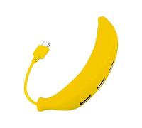 USB Port Hub Banana Shape - USB 2.0 Multiport Adapter, Four Port Computer