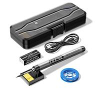 USB Portable Soldering Iron Mini Cordless Soldering Iron Kit LCD Digital Adjustable Temperature Thermostatic Soldering