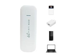 USB Portable WiFi, 4G Pocket WiFi - USB Portable Routeur | Adaptateur Réseau Sans Fil, Portable -Pocket Pour Ordinateur Portable Wi -Fi Mobile Hotspot, Adaptateur, Partage de périphériques, High S
