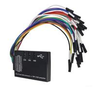 USB pour analyseur logique 100 m échantillon USB pour analyseur logique | Stockage de niveau gigaoctets via la mémoire PC, enregistre dans du texte ou une feuille de calcul, vue d'analyse détaillée