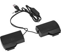 USB Powered 3.5mm Audio Speaker for Laptop Portable Wired Sound Bar with Screen Clip for Monitor,Laptop,Tablet,TV