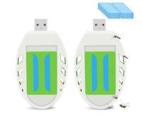 Usb Prise Anti Moustique Avec 100 Comprimés,Prise Moustique Pour Intérieur Extérieur,Portable Usb Prise Moustique Électrique Pour Contrôle Moustiques (2 Usb Prise Anti Moustique + 100 Comprimés)