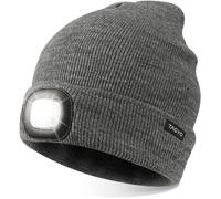 Usb Rechargeable 8 Led Bonnet Chapeau, Lumineux Casquette Éclairage Et Clignotant Alarme Led Mains Libre Lampe De Lampe Frontale Tricoté Bonnet Unisex Hiver Chaud Sport Knit Cap Chapeau
