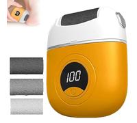 USB Rechargeable Foot Repair and Grinding Device, 2024 New Electric Foot File Grinding Machine, Digital Electric Foot Polisher, Electric Foot Callus Remover (Yellow)