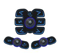 Usb Rechargeable Muscle Masseur Pad Sans Fil Corps Bras Formateur Abdominale Sports Fitness Minceur Masseur - Type 3in1 #C