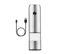USB Salt Grinder Moulin à Poivre Électrique, Agitateur Rechargeable, Contrôle de Grossièreté Réglable | Outil de Cuisson pour Cuisine à Domicile, Outil d'assaisonnement Portable, Distributeur de Sp