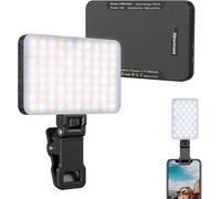 USB Selfie Light,Rechargeable Clip on Phone with Smart Light Sensor for Phone/Laptop/Tablet/Camera,3 Lighting Modes for TikTok/Make-up/Selfie/Video Conferencing