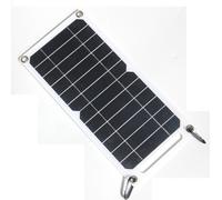 Usb Solar Panel Outdoor Flexible 6w 5v Portable Escalade Camping Voyage Chargeur Générateur Power Bank Noir