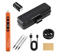 USB Soldering Iron Kit with K.3C.B Soldering Tip Smart Temperature Control Fast Heat Portable Solder Iron Repair Tool B