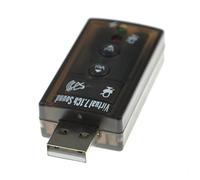 USB Sound Card 7.1 Channel 3D Audio Sound Card Mic Adapter 3.5mm Jack Stereo Headset for Win XP / 7 8 Android Linux for Mac OS