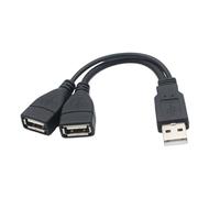 USB Splitter for Car, Double USB Y Cable Port Splitter, High Speed Female to Male Adapter, Versatile Splitters Cables for Keyboard, Laptop, Vehicle Charging, Data Transfer