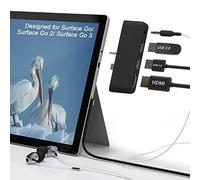 usb Station de docking Surface Go 4 avec hub USB 3.0/2.0, sortie HDMI 4K@30Hz et jack audio 3.5mm