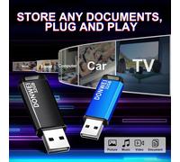 USB Stick,32GB USB Flash Drive,USB Flash Drives with LED Light Fast Pendrive,Metal Mini Portable Large Capacity Memory Stick for PC/Phone/Tablets/TV/External Storage (Black)