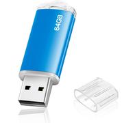 USB Stick 64GB Pen Drive 64GB USB Flash Drive Memory Stick 64GB (Blue)