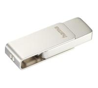 Hama Clé USB 3.1 Uni-C Rotate Pro 32 Go USB-C, jusqu'à 70 Mo/s pour PC/Mac – Argenté
