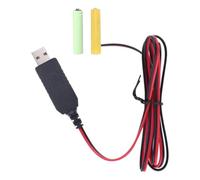 USB Supply Cable Replace AA AAA Batteries - 1m Cord Converter | 5V to 3V Adapter, Efficient Power Solution for Devices, Battery Tool for Remote Radios Flashlights Home Office