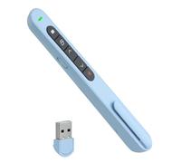 USB Télécommande de Présentation avec Pointeur Rouge, Télécommande Ordinateur pour Google Slides Keynote MS Word ACDSee Prezi, Zapette PowerPoint pour Enseignement Bureau Conférence (Bleu)