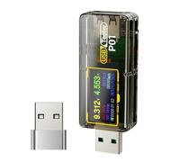 USB-Tester | 180° Drehbares Display | Spannungs- Und Strommessung | Für Werkstattmitarbeiter, Heimwerker, Architekten Und Ingenieure