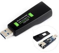 USB to 2.5G Ethernet Port Converter, High-Speed Networking, Driver-Free 2.5G USB Ethernet Adapter, Compatible with Raspberry Pi 5/Jetson Nano/PC and Windows/MacOS/Linux/Android System