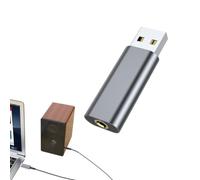 USB to 3.5mm Audio Adapter External Sound Card Plug and Play | Driver free USB sound adapter adds a 3.5mm audio jack for headsets, headphones, laptops and desktop computers