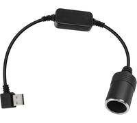 USB to Cigarette Lighter Adapter Cable,USB A 5V 90 Degree to Car Cigarette Lighter Socket 12V Female Converter for GPS,Dash Cam,Electronic Dog (30cm/Ft)
