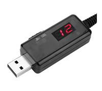 Usb To Dc Boost Cable Router, 2X 5V To 12V Step Up Converter Usb 9V Step Up Voltage Converter Display 9V/12V