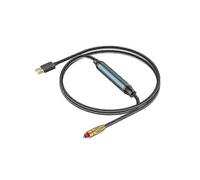 USB to Optical Audio Adapter USB A to Fiber Optic Audio SPDIF Port Connection Audio Converter Cable