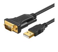 USB to RS232 Serial Cable PL2303 Chip High Speed Plug and Play Cord for Programming Machine Scanner(PL2303 male USB to 9 pin serial cable,1m)