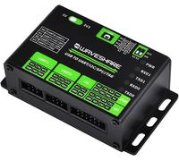 USB to UART/I2C/SPI/JTAG Converter Compatible with Linux (Raspberry Pi),Win7/8/8.1/10/11,3.3V and 5V Multiple Protection Circuits,Aluminum Alloy Case,Support Wall-Mount & Rail-Mount