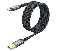 USB to USB C Cable, 2m 5Gbps USB C Charging and Data Cable Compatible with iPhone 15, Galaxy S24/S23, Note 20, Google Pixel, Android Auto-Grey