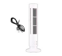 USB Tower Fan - ABS 33x10.5cm | Desktop Quiet Blower | Office Home D