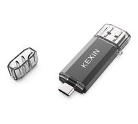 USB Type C 256GB 3.0 OTG Flash Drive USB 3.0 and USB C 256GB 2 in 1 USB Flash Drive 2 in 1 with Cap for PC and Huawei Xiaomi Android Smartphone with Type C and OTG Enabled (Black)