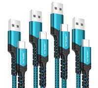 Usb Type C Cable [4 Pack 1m 1m 2m 3m] Usb C Charger Cable 3.1a Fast Charge Compatible With Iphone 16 15 Pro Max Samsung Galaxy S24 S22 S20 A53 Google Pixel 5 6 Xl Xbox Xperia Xz Green