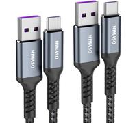 USB Type C Cable 5A [2/1M+2M Pack] Supercharge 40W Compatible with Huawei P30, P20, Mate 30, 20, 10, P10 Plus, Honor Note 10