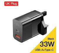 USB Type C chargeur rapide 30W QC PD 3.0 double Port Mini adaptateur Portable pour IPhone 16 15 14 IPad Xiaomi chargeurs muraux rapides Type-C