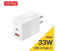 USB Type C chargeur rapide 30W QC PD 3.0 double Port Mini adaptateur Portable pour IPhone 16 15 14 IPad Xiaomi chargeurs muraux rapides Type-C