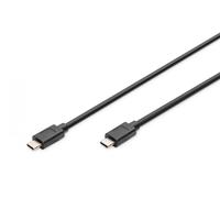 USB Type-C connection cable, type C to C M/M, 1.0m, Gen2, 5A, 10GB, 3.1 Version, bl
