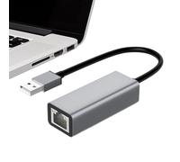 USB Type-C Ethernet Adapter - Aluminum Gigabit Network Converter | Compact to Ethernet, 100 Mbps Specification, Portable Driver-Free Design, Stable Laptop Accessory