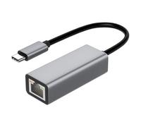 USB Type-C Ethernet Adapter - Aluminum Gigabit Network Converter | Compact to Ethernet, 100 Mbps Specification, Portable Driver-Free Design, Stable Laptop Accessory