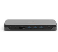 Usb Type-C Gen1 Dock,Station D'Accueil Avec Ports Usb Type-C Avec Usb 3.1 Gen1,Displayport,Hdmi,Rj-45,Lecteur De Carte Sd,Câble Dalimentation Eu,Gris