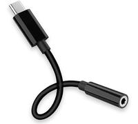 Usb Type C To 3.5 Mm Jack Adapter Black Trrs Ompt Aux Audio Mini Cable For Earphones