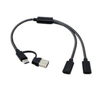 USB + Type C vers Otgs Multiports Hubs Câble Splitter pour Tablettes Claviers Adaptateurs USB Convertisseurs Adaptateurs pour Disque U