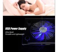 USB Ultra Silencieux, Ventilateurs de Refroidissement avec LED RGB H800 Ohrpolster Notebook Cooler Lights pour PS3 Laptop.[S1617]