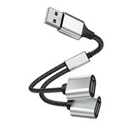 USB Vers USB 2.0 Triple Port USB HUB OTG Câble Adaptateur Convertisseur de Charge de DonnéEs Hab RéPartiteur D'Extension USB, USB une Vers 2 USB