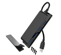 USB Version Centrale 4 Ports Répartiteur Rapide 5 Gbit/s Base Gluante Câble De 3 3 Pieds pour Bureau Maison Organisation Informatique Montable USB Heartbond